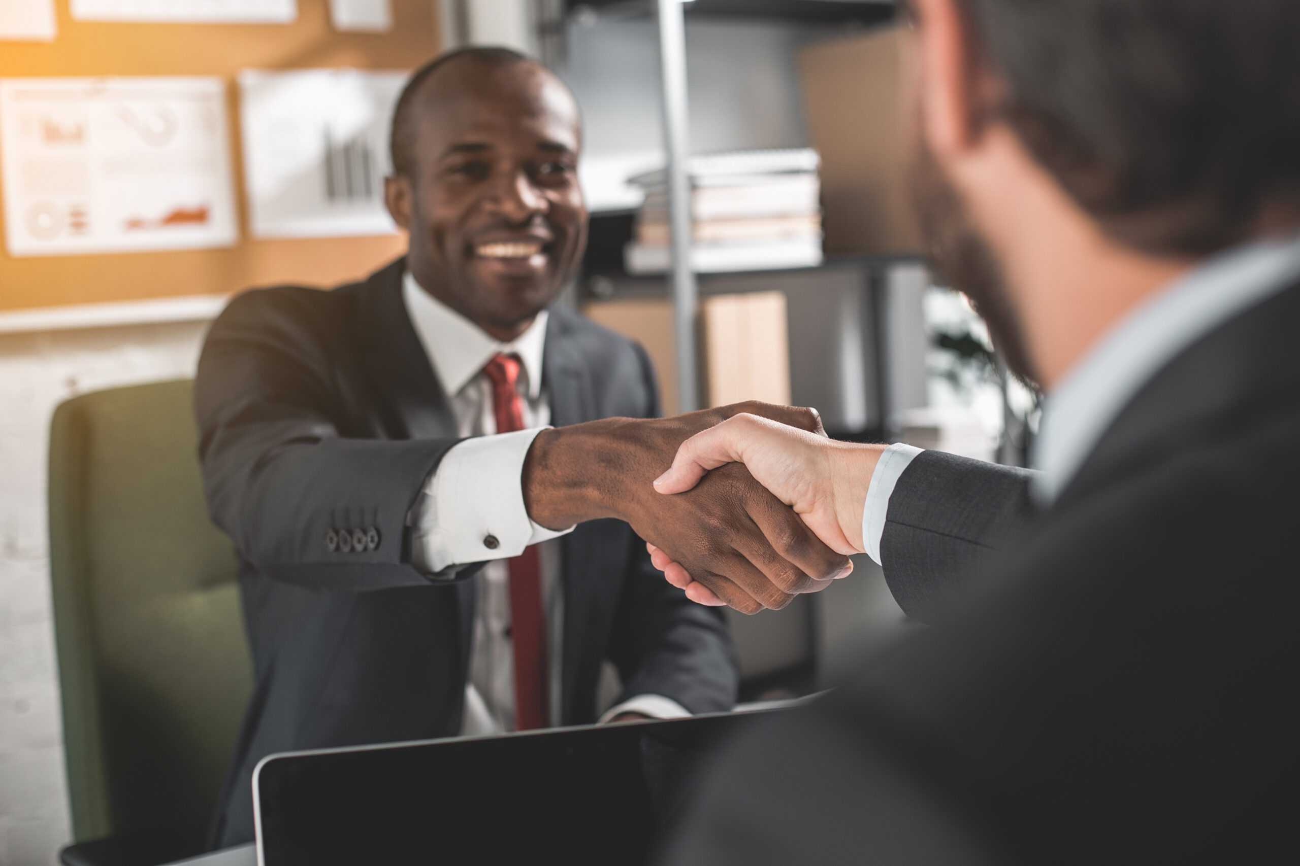 Chicago Disability Lawyers at Bryant Legal Group shaking hands